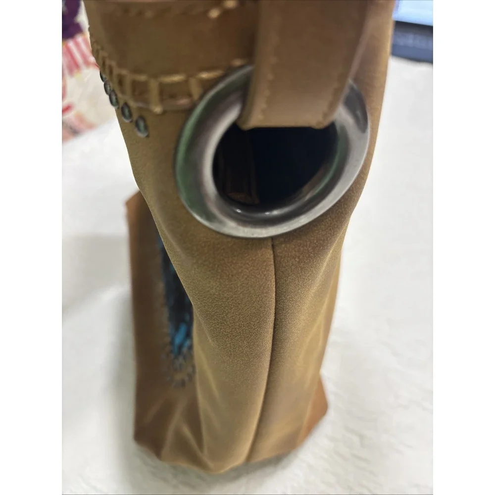 Trinity West Hair-On Leather Concealed Carry Hobo- Camel - Rare Find